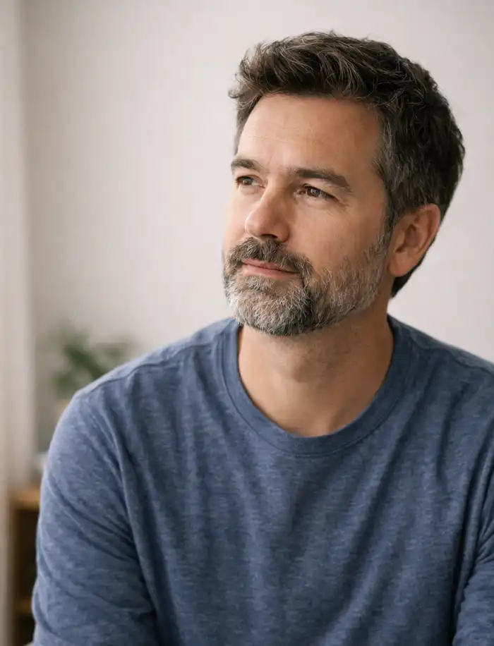 Adulto autista haciendo terapia en la clínica Dra. Teresa Aparicio